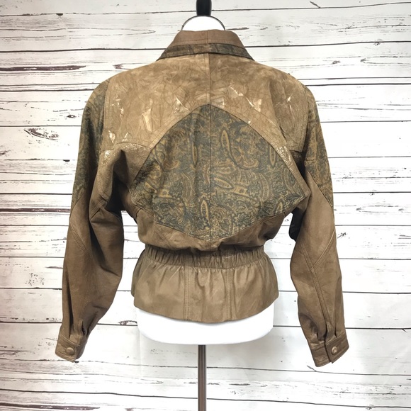 Vintage LEather Jacket Size S GUC - Picture 5 of 8